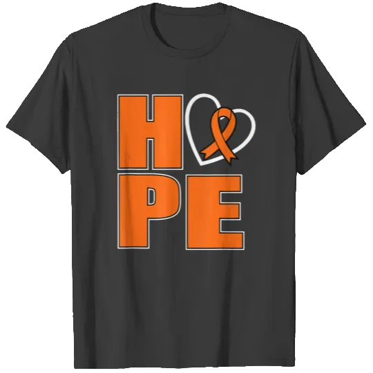 Hope Heart Leukemia Cancer Awareness Ribbon Gift T-shirt