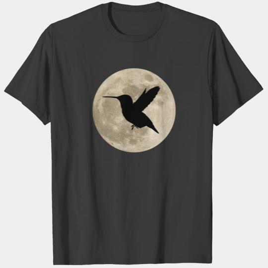 Hummingbird Moon Funny Gift Women Men Kids T-shirt