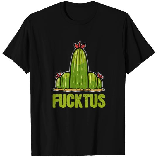 Cactus Kakeen Middle Finger Fig Insult T-shirt