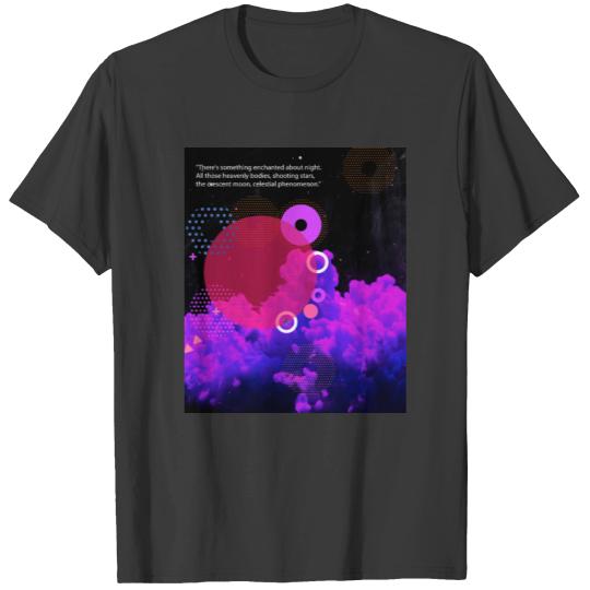 The crescent moon vector, heavenly bodies T-shirt