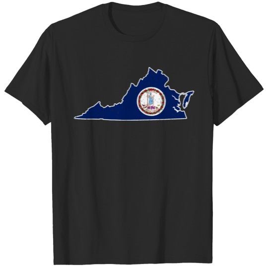 Discover Virginia State Map T-shirt