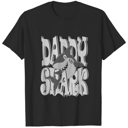 Daddy shark funny dad father gift idea T-shirt