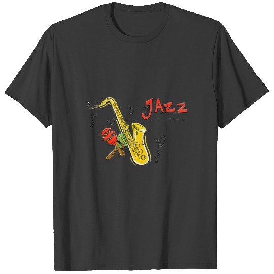 Colorful Iliustration Jazz Saxophone T-shirt