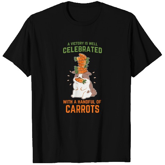 Hard rabbit carrot rabbit vegetables T-shirt