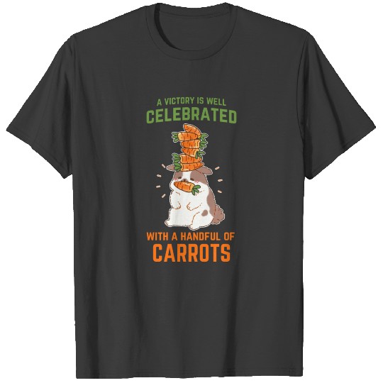 Hard rabbit carrot rabbit vegetables T-shirt