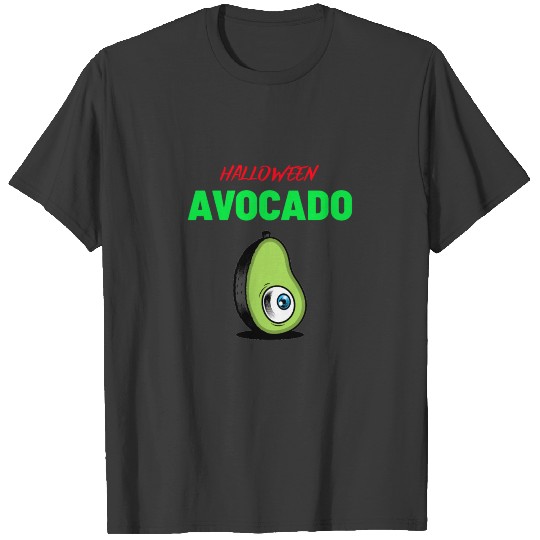 Halloween avocado with eyes core horror gift T-shirt