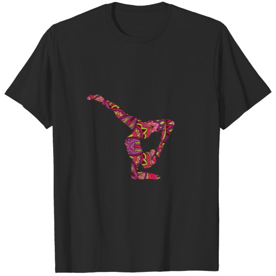 Discover Colorful Mandala Yoga Design T-shirt