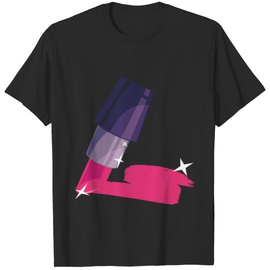 Discover Lipstick painting pink lady lips T-shirt