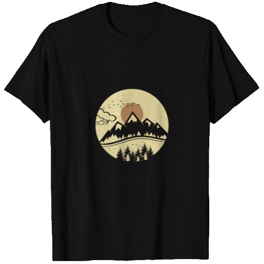 Tri blend Nature Print T-shirt