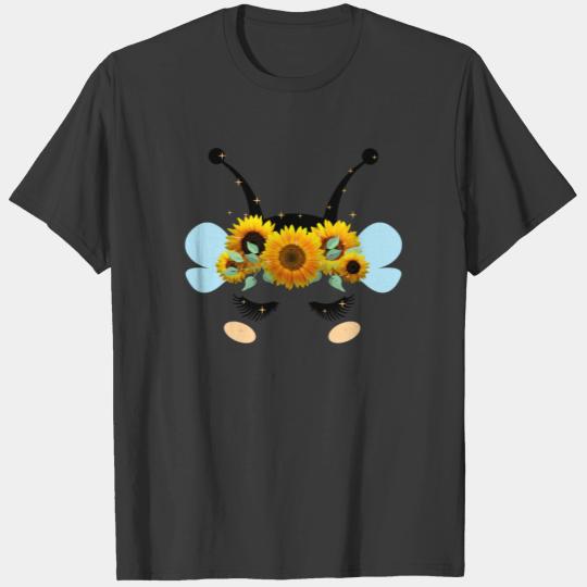 Bee Face Eyelash Beekeeper Gift Women T-shirt