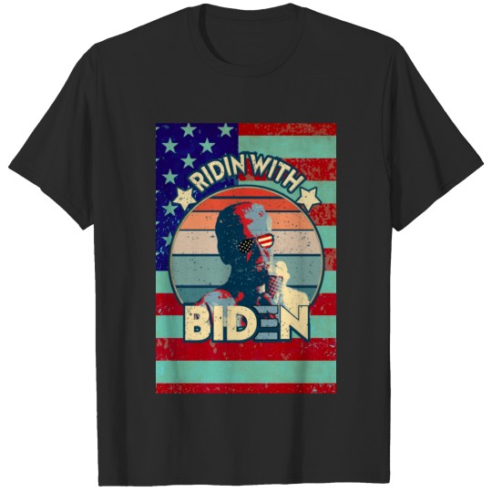 Ridin' With Biden Eating Ice Cream T-shirt