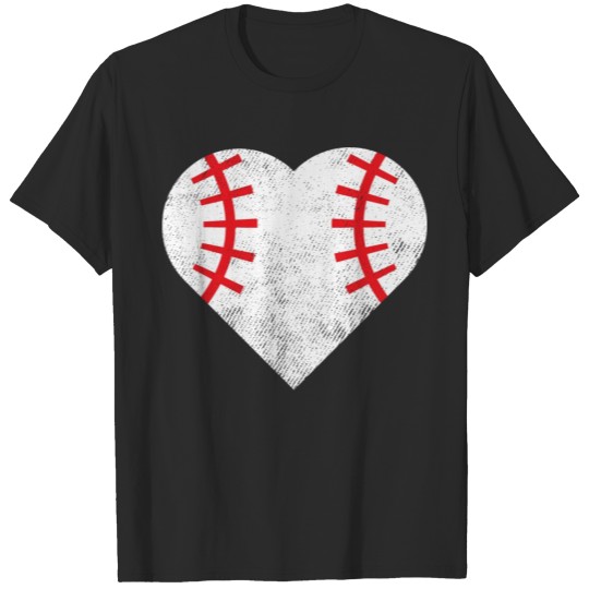 Discover Graphic Baseball Love Heart Sports Lover Gift T-shirt