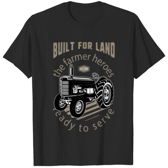 Discover Farmer tractor driving agriculture T-shirt