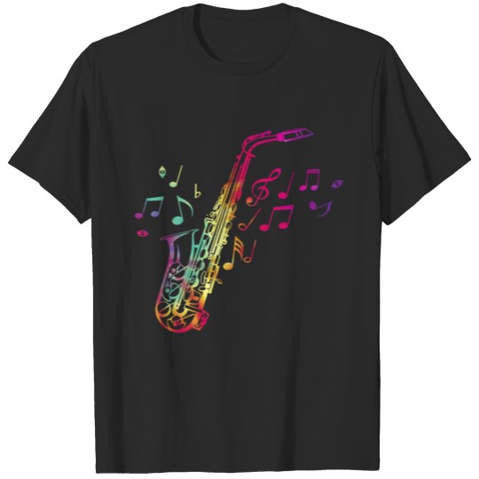 Discover Saxophone T Shirt Jazz Musician Saxophonist Gifts min T-shirt