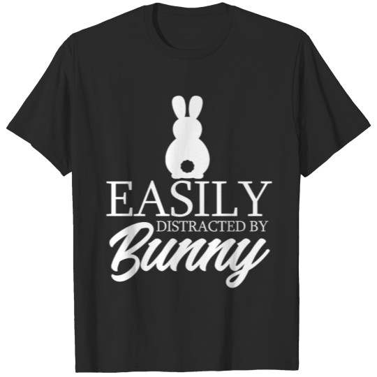 Discover Easily Distracted By Bunny T-shirt