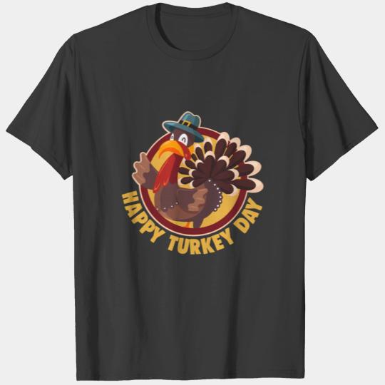 Happy Turkey Day Thanksgiving Hunter Kids T-shirt