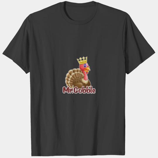 Mr.Gobble Happy Thanksgiving Day Turkey Kids T-shirt