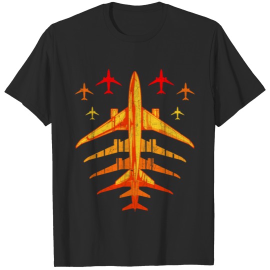 Discover Retro Airplane Vintage Pilot Flying T-shirt