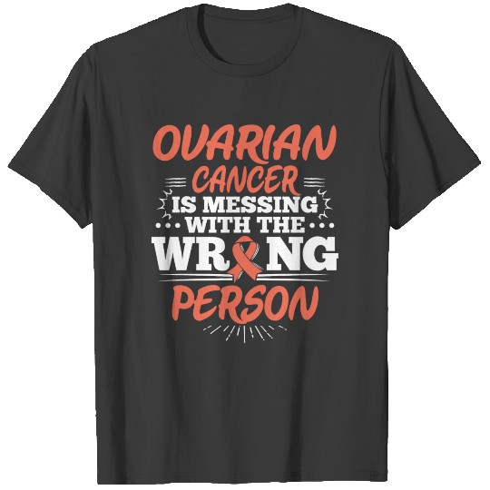 Best Wishes Fighting Ovarian Cancer Patient Quotes T-shirt