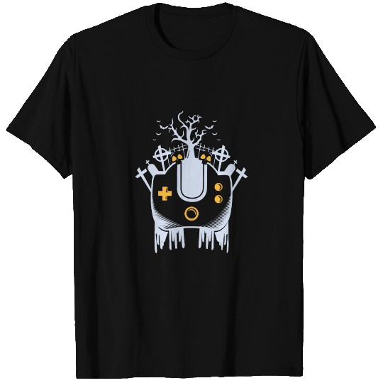 Graveyard Halloween Controller Gamepad T-shirt