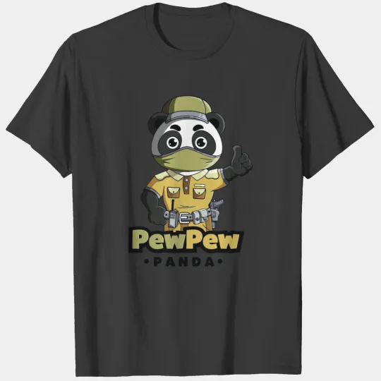 PPE Green/Khaki Pew Pew Panda T-shirt
