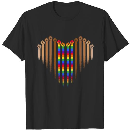 Discover Black Lives Matter Heart Lgbt T-shirt