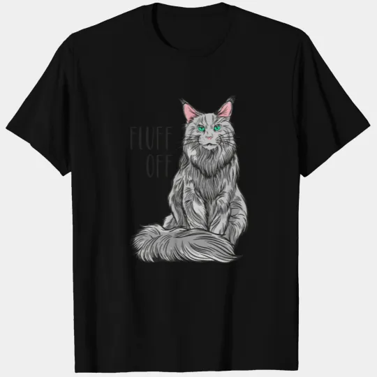 Fluff Off - Maine Coon cat T-shirt