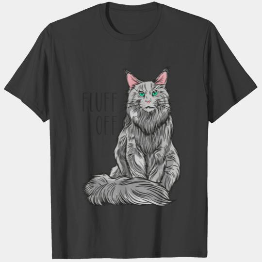 Fluff Off - Maine Coon cat T-shirt