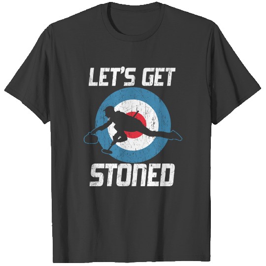 Stoned Funny Curling Sport Gift T-shirt