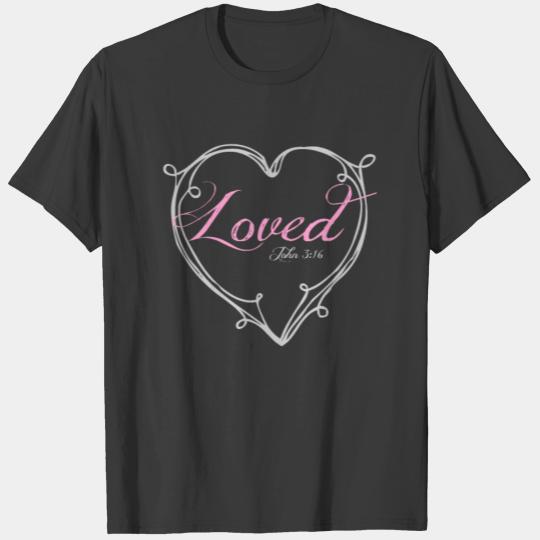 John 3 16 Quote / Christian Bible Verse / Love T-shirt