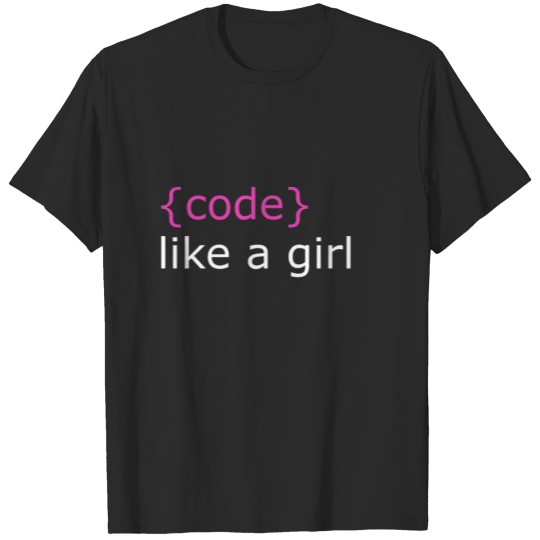 Discover Code Girl Developer T-shirt
