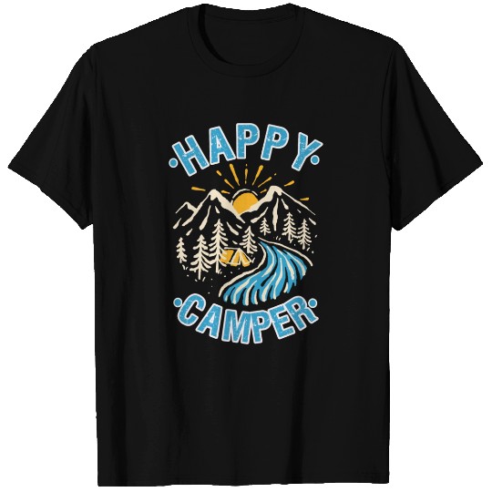 camping Happy Camper rv 4 T-shirt