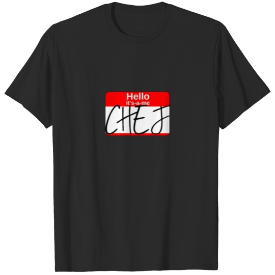 Discover Chef's Humor - Hello It's-A-Me Chef T-shirt
