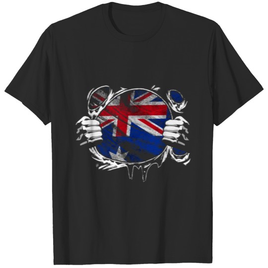 Discover Dual Citizenship Australia Flag Open American T-shirt