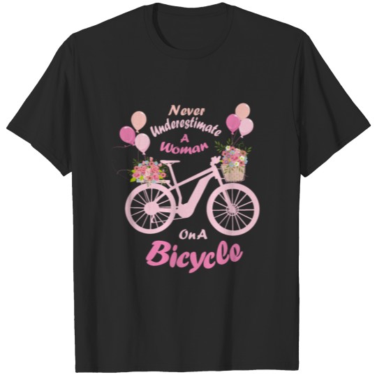 Discover Woman Bicycle E-bike Mouantainbike Cycologist bike T-shirt