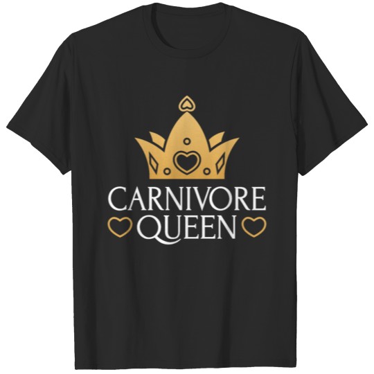 Discover CARNIVORE QUEEN MEAT LOVER CUTE FEMALE GIRL WOMAN T-shirt