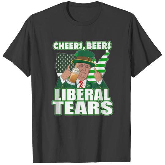 Best Trump St. Patrick'S Day Usa Cheers Beers Libe T-shirt