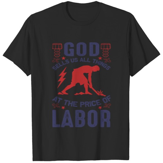 Discover Happy Labor Day Gift for Laborer Social Worker & E T-shirt