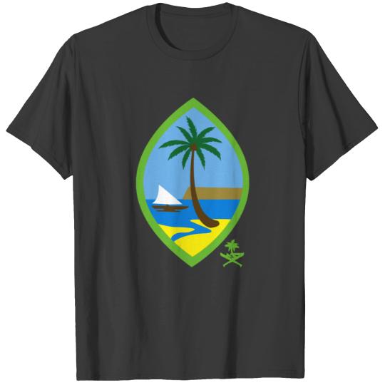 GUAM RUN 671 Green USA Seal T-shirt
