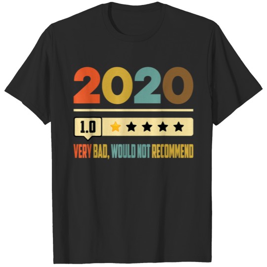 Discover Funny 2020 Very Bad Would Not Recommend 1 Star Rat T-shirt