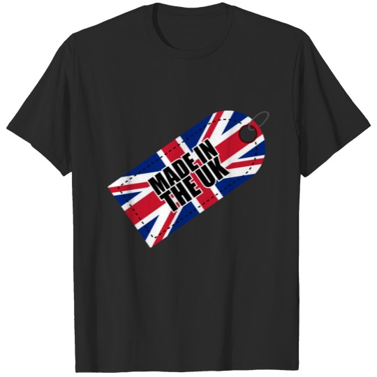 Discover Made in the UK Flag of United Kingdom Gift Idea T-shirt