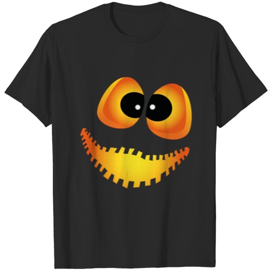 Discover Happy Jack O' Lantern Face Halloween Pumpkin Costu T-shirt