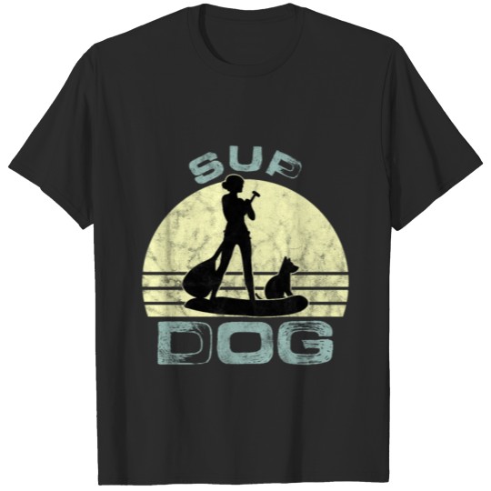 Discover SUP Dog Stand up Paddle Board Gift T-shirt