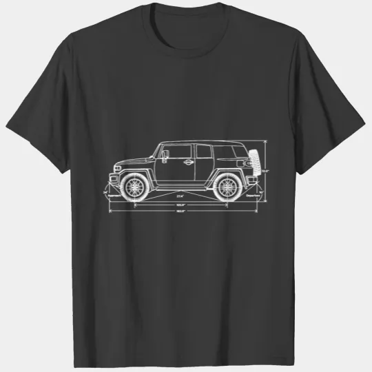 FJ Cruiser Measurement T-shirt