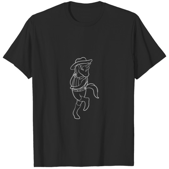 Discover Line Dance Cowboy Unicorn T-shirt