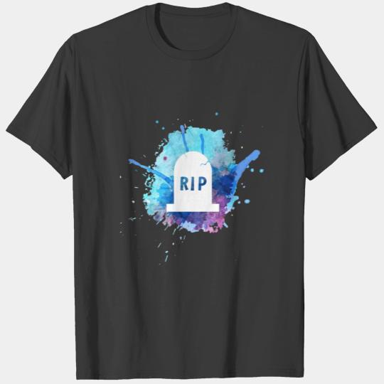 RIP Watercolor Gravestone T-shirt