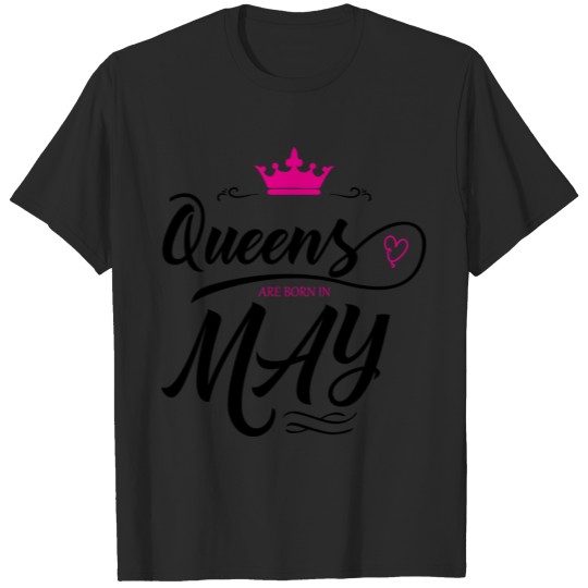 Discover Queens Are Born In May T-shirt