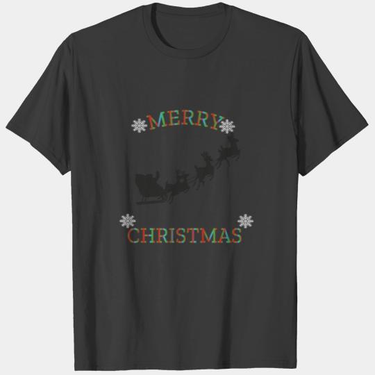 Weinachtsmann sled reindeer T-shirt