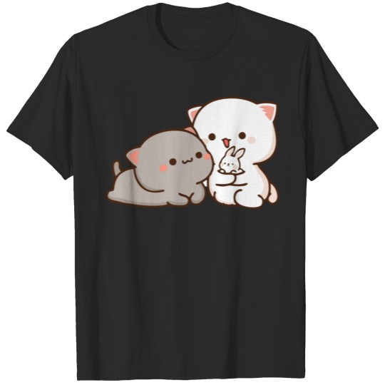 Discover Peach with Goma and Kid - Mochi Peach Cat T-shirt