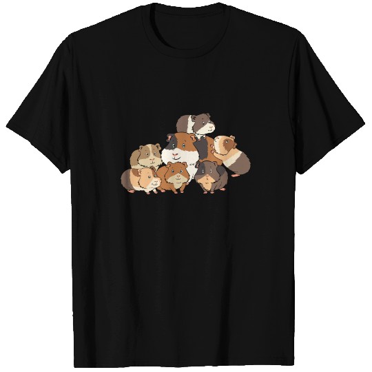 Guinea pig family babies young T-shirt